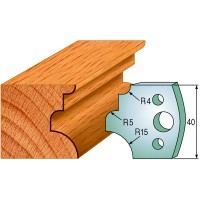 CMT SPINDLE MOULDER CUTTERS - Knives and Limiters 40mm - profile 129