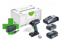 Festool 577201 Cordless Impact Driver TID 18 4,0 I-Plus P21 - PLUS Bit Cassette