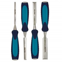 Eclipse 4 Pc Bevel Edge Wood Chisel Set - 1/4, 1/2, 3/4, 1 Inch