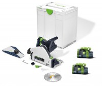 Festool 577589 Cordless Plunge-Cut Saw TSC 55 KEB-Basic + 2 x Battery PROMO