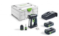 Festool 576438 Cordless Drill C 18 C3,1-Plus