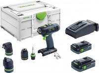 Festool 576990 Cordless Drill T 18+3 HPC 4,0 I-Set