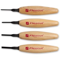 Flexcut 4 Piece 60 Degree V Parting Micro Carving Tool Set - MT700