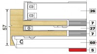 Trend Modular Window System BOT TEN 20D BEV DISC 233X20X30 Tool Number 60