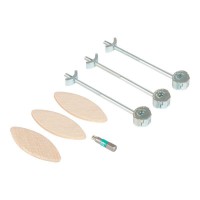 TREND ZIP/20/100/3 - ZIPBOLT Compact Laminate Worktop Connector Kit (12-15mm)